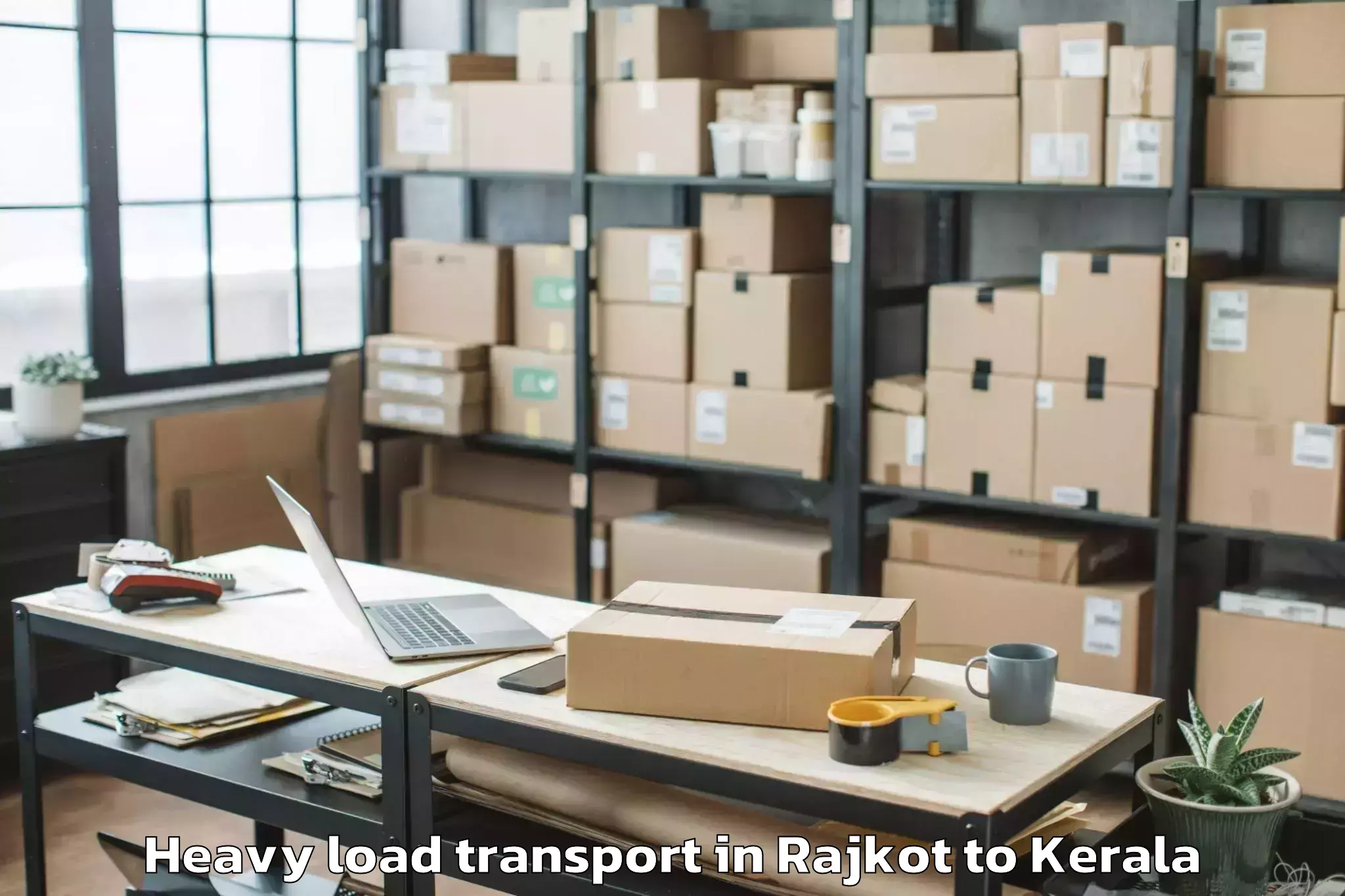 Easy Rajkot to Calicut University Malappuram Heavy Load Transport Booking